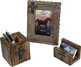Rivers Edge Products Western Theme Desk Set