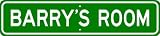 BARRY ROOM SIGN - Personalized Gift Boy or Girl, Aluminum