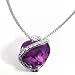 Goldmaid Damen-Collier Herz 925 Sterlingsilber Zirkonia amethystfarben 45 cm Fa C836S