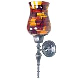 15 Inch Glass Wall Sconces (set Of 2) by BackyardBargain LLC