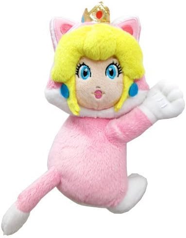 Super Mario 3d World peach Magnet Stuffed Cat by global holding