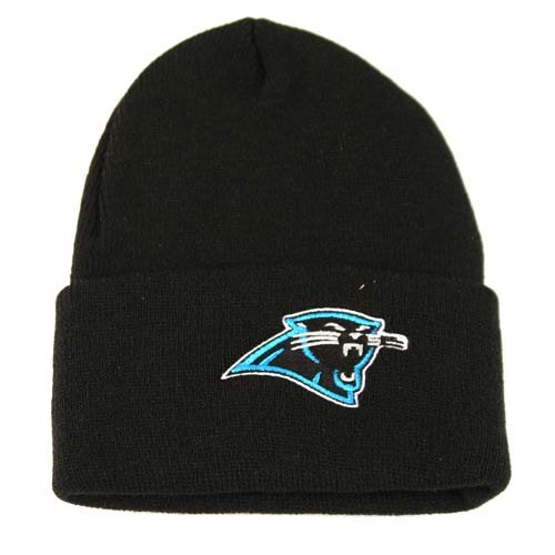 Carolina Panthers Classic Cuffed Knit Hat in Black