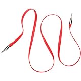 Aux. Audio Flat Cable 3 Ft Red