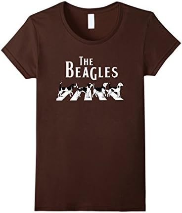 Women's "The Beagles" Stylized T-Shirt Large Brown