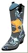 DAV - Women's Slate Koi Cowboy Rain Boots