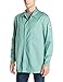 Bulwark Flame Resistant 9 oz Twill Cotton Excel FR Regular Work Coat with Top Stitched Collar, Visual Green, Large