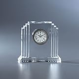Mahogany Wood Base for Metropolitan Large Clock With Engravable Brass Plate