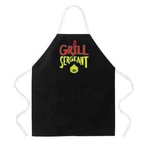 Attitude Apron Grill Sergeant Apron, Black, One Size Fits Most by 