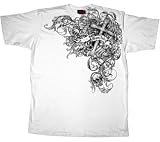 MIAMI INK FUMBLING SKULLS White Licensed Cotton Tee