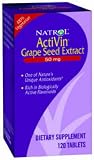Natrol ActiVin, Grape Seed Extract, 50 mg, Tablets - 120 count