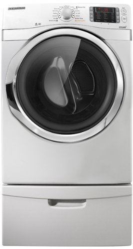 DV501AEW 7.5 Cu. Ft. Stackable Electric Dryer With Steam Drying Technology Stainless Steel Drum &