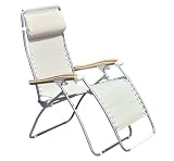Faulkner Standard Recliner Taupe Mesh with Wood Arms