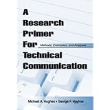 a research primer for technical communication methods exemplars and analyses
