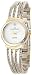 Bracelet Watches - AK Anne Klein Women's 108727MPTT Two-Tone Chain Bracelet Watch