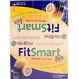 Fitsmart Protein Fiber Bars Lemon Poppy - Box - 12 Bars - 1 Box