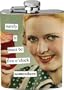 Anne Taintor 58208 2-3/4 W by 4-1/4-Inch H Flask, Five O'Clock