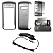 Carbon Fiber Snap-On Cover Hard Case Cell Phone Protector + LCD Screen Protector + Rapid Car Charger for LG enV Touch VX11000 [Accessory Export Brand]