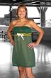 Baylor University - Two Toned Strapless Dress