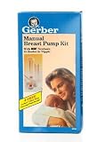 Gerber Manual Breast Pump Kit w/4 Free Ultra Thin Nursing Pads