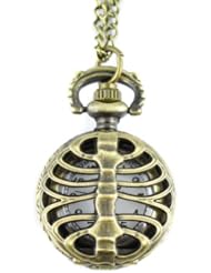 Youyoupifa Bronze Alloys Carve Patterns Quartz Pocket Watch (Unisex)