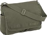 Rothco Classic Heavyweight Canvas Messenger Bag, Olive Drab