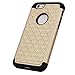 iPhone 6S Case, iPhone 6 Case, Style4U iPhone 6S / 6 Studded Rhinestone Crystal Bling Hybrid Armor Case Cover for Apple iPhone 6S / iPhone 6 with 1 HD Screen Protector and 1 Stylus [Gold/Black]