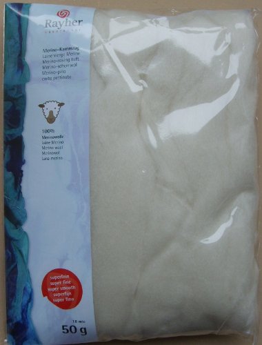 laine vierge Merino super fine blanche 50g