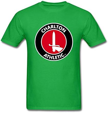 YYShirt Men's Charlton Athletic FC Fan Logo Short Sleeve T-Shirt Large Forest Green
