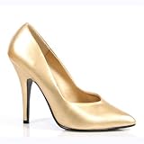 SEDUCE-420 5" Classic Pump, Gold Pu-Size 12