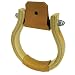 Wooden Western Oxbow Stirrups with Leather Tread