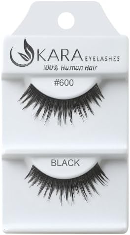 KARA Professional 100% Natural Human Hair Hand Crafted Eyelashes 1Pair