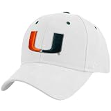 Zephyr Miami Hurricanes White DHS Fitted Hat
