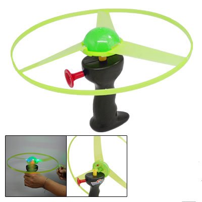 Como Funny Red Blue Green LED Light Up Flying Disc Toy