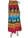 Womens Hippie Boho Tie-Dye Hand Block Printed Wrap Around Skirt