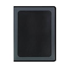 Smead Clear Front Polypropylene Pocket Padfolio with Pad, Inside Cover Card Slot, Gray (85847)