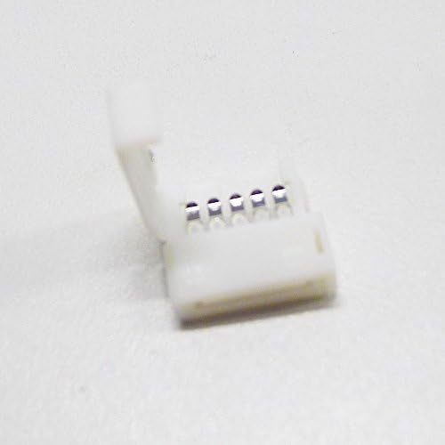 AMLGE 20PCS 5Pin RGBW 5050 LED Light Strip Solderless Connector Adapter For 5050 SMD Non-waterproof 12mm RGBW RGBWW led strip (12mm quick connector box)
