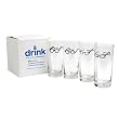Set of 4 Eyeglasses Drinking Glasses