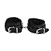 xhorizon TM FL1 10 Pcs Under Bed Bondage Kit Restraints Love Soft Cuff Bracelets Set (Black)