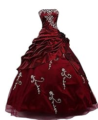 Strapless Applique Corset   Waistline Prom Dress/Quinceanera Dress 