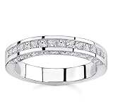18k White Gold Princess-Cut Diamond Band (G/VS2, 1/2 ct. tw.)
