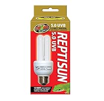 Zoo Med 25156 Reptisun 5.0 Uvb Compact 13W Fluorescent Lamp, Mini
