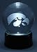 Iowa University Logo Etched In Crystal, Base Musical And Lit. School'S Fight Song Plays.