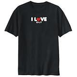 T-Shirt Black  I Love Olt  Romania City