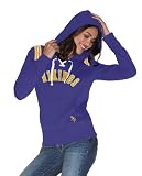 NFL Women's Minnesota Vikings Lace Up Hoody (Purple, Large)