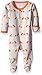L'ovedbaby Unisex Baby Organic Snap Footie (Eggplant Butterflies, 0-3m)