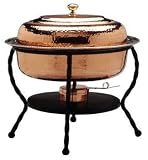 Exclusive By Old Dutch 16.5 x 12.5 x 18 Oval Decor Copper Chafing Dish 6 Qt. Exclusive By Old Dutch 16.5 x 12.5 x 18 Oval Decor Copper Chafing Dish 6 Qt.
