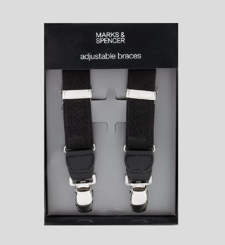 Slim Black Braces