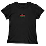 T-Shirt Woman Black Flag  Kenya  Country