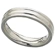 Platinum Comfort Fit Design Men's Wedding Band