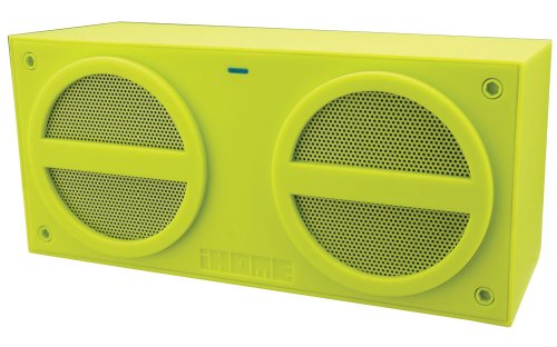 iHome iBN24QC Bluetooth Rechargeable Stereo Mini Speaker, Green